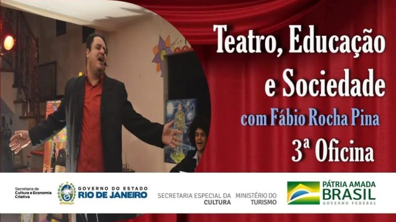 “Teatro, Educação e Sociedade”, com Fábio Rocha Pina