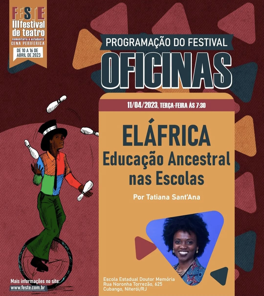 ELÁFRICA – Educação Ancestral nas Escolas”, com Tatiana Sant’Ana