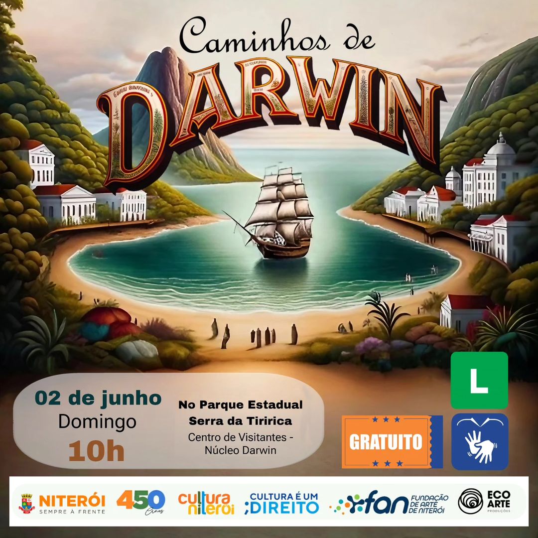 “Caminhos de Darwin” do Teatralmente, no Parque Estadual da Serra da Tiririca.